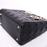 HOLD | Lady Dior Medium Noir Soft Caviar GHW