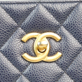 Chanel Timesless Tote Navy Blue GHW - s21