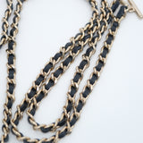 Chanel Classic Mini Hobo Pouch w/ Chain Dark Blue Denim