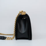 Chanel Le Boy Old Medium Black AGHW - s30