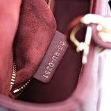 HOLD | Lady Dior Small Burgundy GHW - (BRANDNEW)