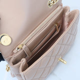 Chanel Small Flap Coco Crush Dark Beige