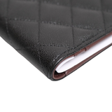 Chanel Quilted Passport Holder Black