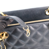 HOLD | Chanel GST Black Caviar GHW -s15