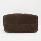 HOLD | Chanel 25 Small Dark Brown Suede GHW - (MICROCHIP)