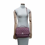 Chanel Business Affinity Large Flap Raspberry GHW