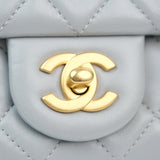 Chanel Mini Rectangle Gray Pearl Crush - (MICROCHIP)