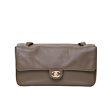 Chanel Maxi Flap Bag Dark Khaki GHW - (MICROCHIP)