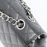 Chanel Double Flap Medium Black SHW - s11