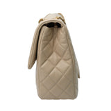 Chanel Single Flap XXL Beige GHW - (UNUSED)