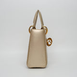 Dior Mini Lady D Phython Gold