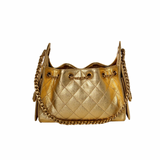 Chanel 25 Mini Gold Metallic