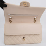 Chanel Double Flap Medium Cream -s29