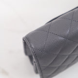 Chanel Wallet On Chain (WOC) Dark Gray - (Chip; 2024)