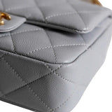 Chanel Mini Flap Gray Sweetheart - (UNUSED)