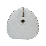 Chanel Mini Bowling Bag White GHW - (BRANDNEW)