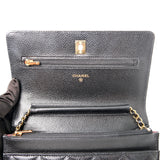 Chanel Classic WOC Black Caviar GHW - (MICROCHIP)