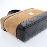 Chanel Coco Base Top Handle Long Vanity Suede