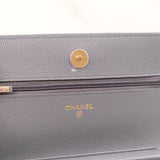 Chanel Wallet On Chain (WOC) Dark Gray - (Chip; 2024)