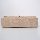 Chanel Double Flap Medium Iridescent Python GHW