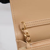 Chanel Wallet on Chain (WOC) Beige Pearl Crush - (MICROCHIP)