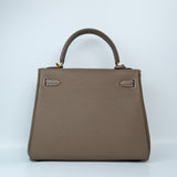 HOLD | Hermes Kelly 25 Togo Etoupe GHW - U