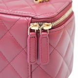 Chanel Vanity Top Handle Burgundy - GHW