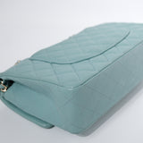 HOLD | Chanel Double Flap Medium Tiffany GHW -s29