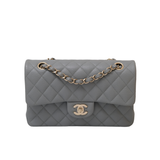 HOLD | Chanel Double Flap Small Dove Gray GHW - s29