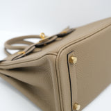 Hermes Birkin 25 Togo Beige Marfa GHW - W