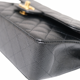 Chanel Double Flap Small Black Ghw - (MICROCHIP)