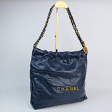 Chanel 22 North South Small Blue - (MICROCHIP)