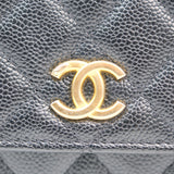 Chanel WOC Black Letres Top Handle GHW - (MICROCHIP)