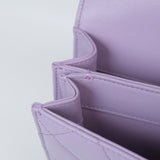 Chanel Top Handle Flap Purple - (MICROCHIP)