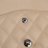 Chanel Double Flap Jumbo Beige SHW - s14