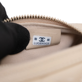 Chanel Mini Bowling Bag Beige Caviar -(MICROCHIP)