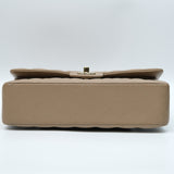 Chanel Double Flap Medium Dark Beige GHW - (MICROCHIP)