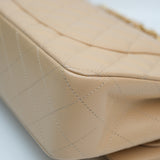 Chanel Double Flap Medium Beige Claire GHW - s31