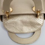 Dior Mini Lady D Phython Gold