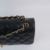 Chanel Double Flap Jumbo Black Ghw -s16