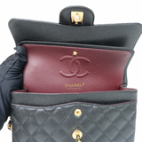 Chanel Double Flap Small Black Ghw -s30