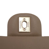 Chanel Double Flap Medium Dark Beige GHW - (MICROCHIP)