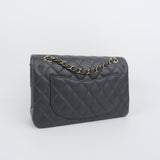 HOLD | Chanel Double Flap Small Dark Gray - (MICROCHIP)