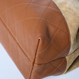 Chanel Coco Base Medium Caramel Suede Hobo Bag