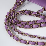 Chanel Purple 23S Mini Bucket Bag GHW - (MICROCHIP)