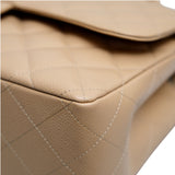 Chanel Double Flap Jumbo Beige GHW - (MICROCHIP)