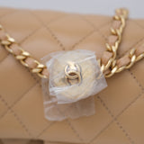 Chanel Mini Rectangle Pearl Crush Dark Beige GHW 2025
