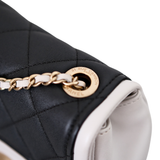 Chanel Mini Square Black and White GHW - s19