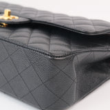 Chanel Double Flap Medium Black - (MICROCHIP)