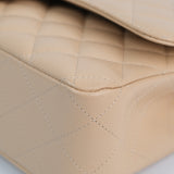 Chanel Double Flap Medium Beige Claire -(MICROCHIP)